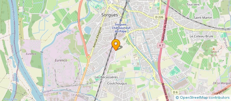 localisation de l'entreprise FLV RECRUTEMENT  SORGUES