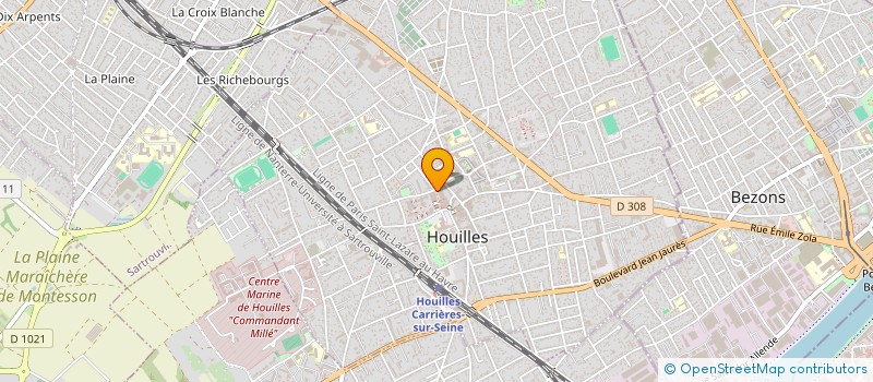 localisation de l'entreprise FLY BOARD TRANSPORT  HOUILLES