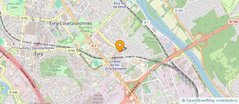 localisation de l'entreprise FLY BOX à EVRY-COURCOURONNES