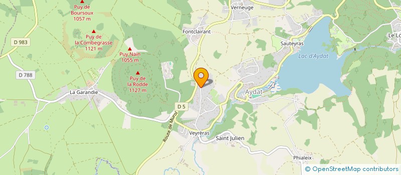 localisation de l'entreprise FLY FISHING BLUES  AYDAT