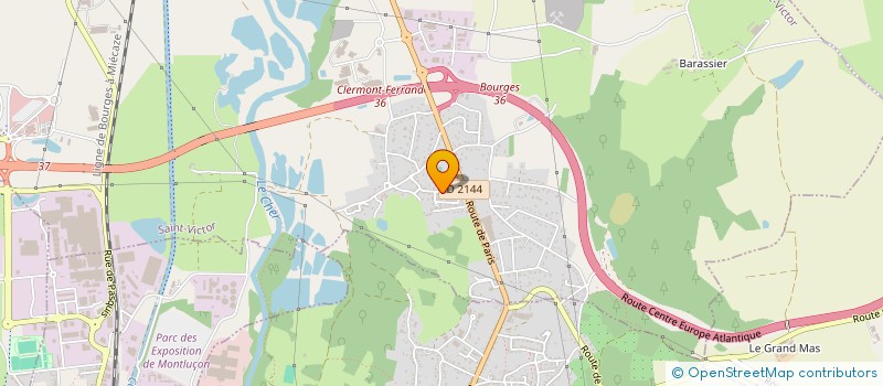 localisation de l'entreprise FLY FISHNING ADDICTION (FFA) ECOLE DE PECHE  TEILLET-ARGENTY