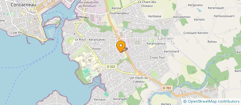 localisation de l'entreprise FLY HD à CONCARNEAU