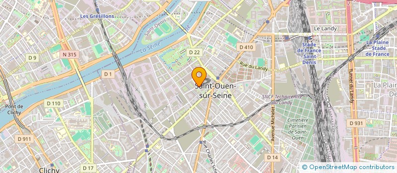 localisation de l'entreprise FLY-ING à SAINT-OUEN-SUR-SEINE