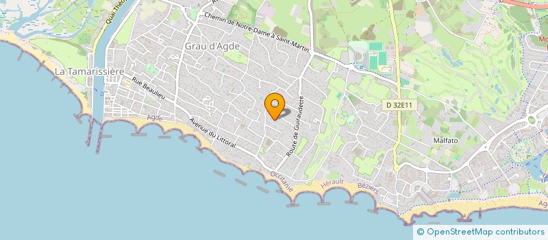 localisation de l'entreprise FLY MANAGEMENT  AGDE