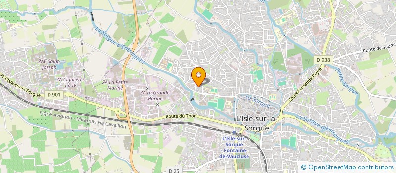 localisation de l'entreprise FLY MUSIC à L'ISLE-SUR-LA-SORGUE