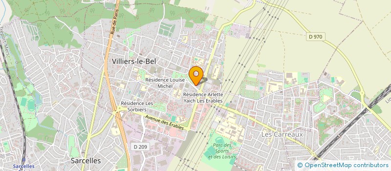 localisation de l'entreprise FLY PIZZA à ARNOUVILLE