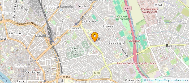 localisation de l'entreprise FLYAEROLOC à TOULOUSE