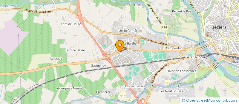 localisation de l'entreprise FLYBY TO CASSIE  BEZIERS