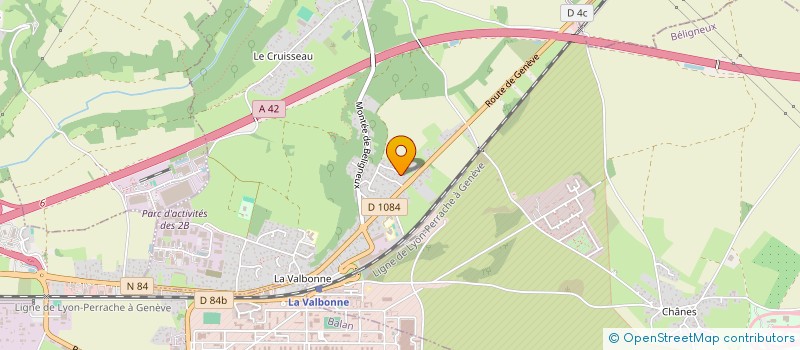 localisation de l'entreprise FLYCREA à BELIGNEUX