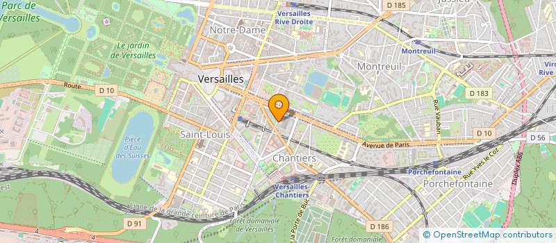 localisation de l'entreprise FLYG à VERSAILLES