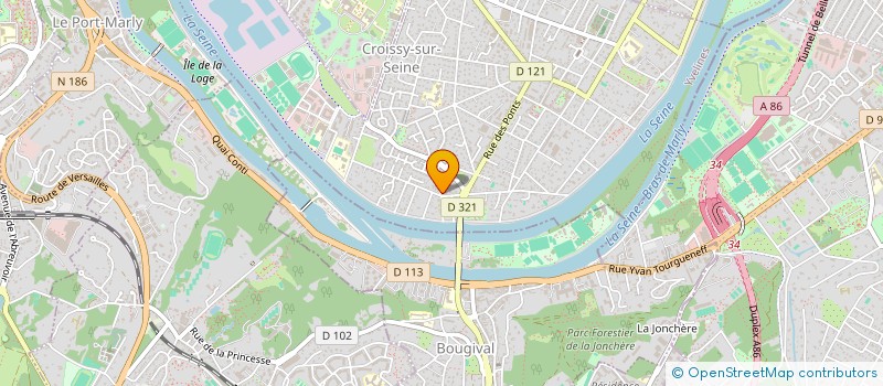 localisation de l'entreprise FLYING BOX FILMS  CROISSY-SUR-SEINE