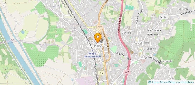 localisation de l'entreprise FLYING BUTTERFLY POLE  LE PEAGE-DE-ROUSSILLON