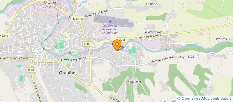 localisation de l'entreprise FLYNN FRANCE MEGISSERIE à GRAULHET