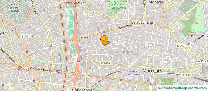 localisation de l'entreprise FLYOUT  MONTREUIL