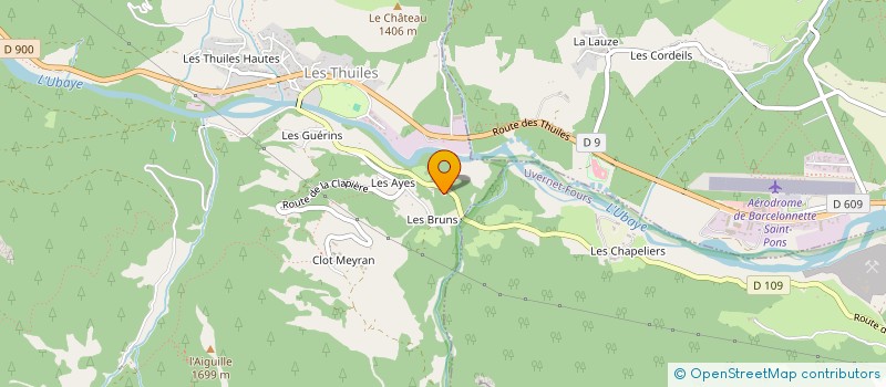 localisation de l'entreprise FLYS  LES THUILES