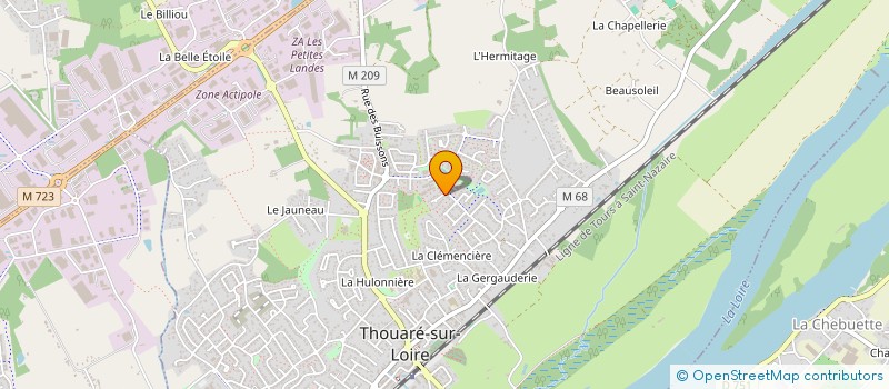 localisation de l'entreprise FLYTEC à THOUARE-SUR-LOIRE