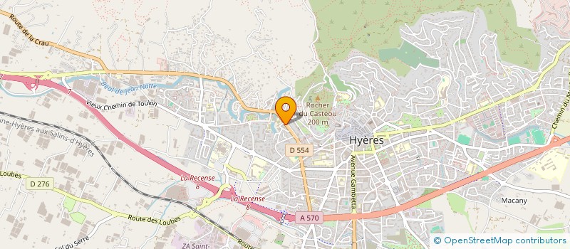 localisation de l'entreprise FLYWELL à HYERES