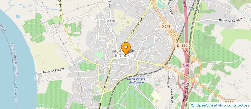 localisation de l'entreprise FM 33  SAINT-ANDRE-DE-CUBZAC