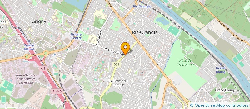 localisation de l'entreprise FM à RIS-ORANGIS