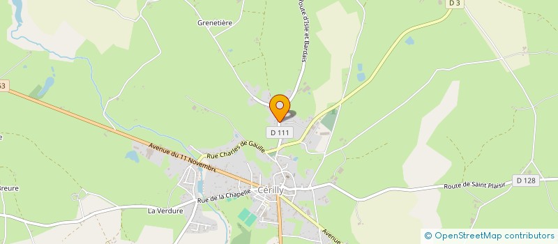 localisation de l'entreprise FM AGENCEMENT à CERILLY