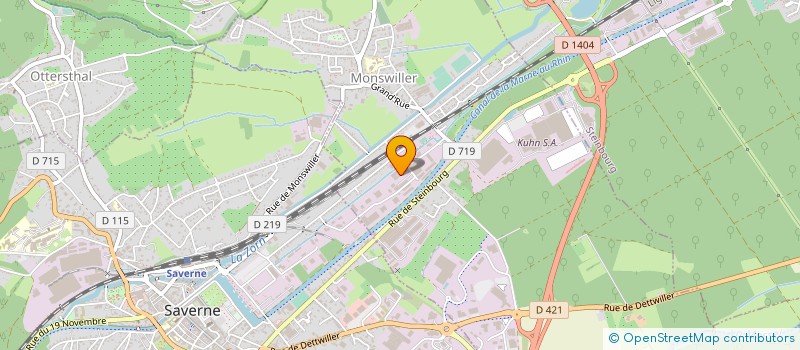 localisation de l'entreprise FM ASSEMBLAGE SAS à MONSWILLER