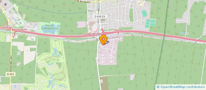 localisation de l'entreprise FM - AUTO  GUJAN MESTRAS