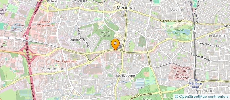 localisation de l'entreprise FM BAT  MERIGNAC