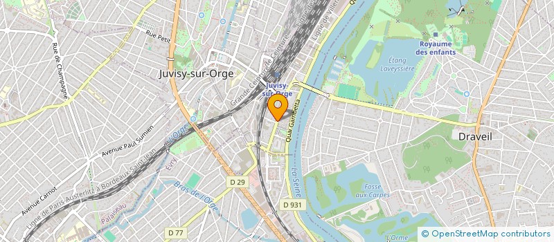 localisation de l'entreprise FM BAZAR EMERAINVILLE à JUVISY-SUR-ORGE
