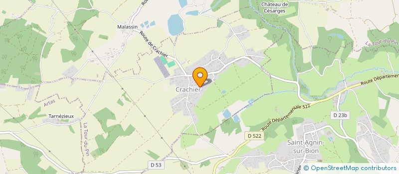 localisation de l'entreprise FM BOIS  CRACHIER