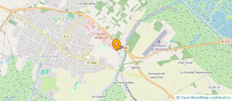 localisation de l'entreprise FM BOX  MARENNES-HIERS-BROUAGE