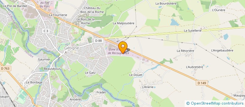 localisation de l'entreprise FM CARRELAGE à BOUSSAY
