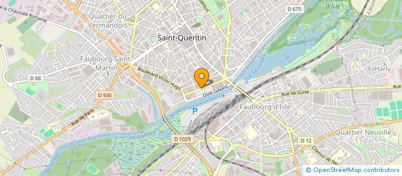 localisation de l'entreprise FM COMPANY  SAINT-QUENTIN