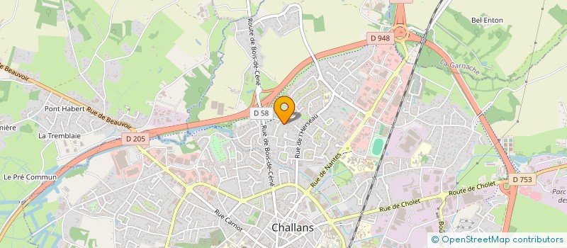 localisation de l'entreprise FM CONCEPT à CHALLANS