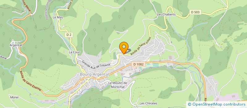 localisation de l'entreprise FM CONCEPT BAIN  BOURG-ARGENTAL