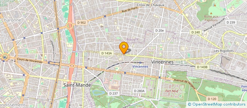 localisation de l'entreprise FM CONSEIL à MONTREUIL
