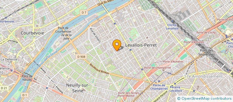 localisation de l'entreprise FM CONSEIL à LEVALLOIS-PERRET