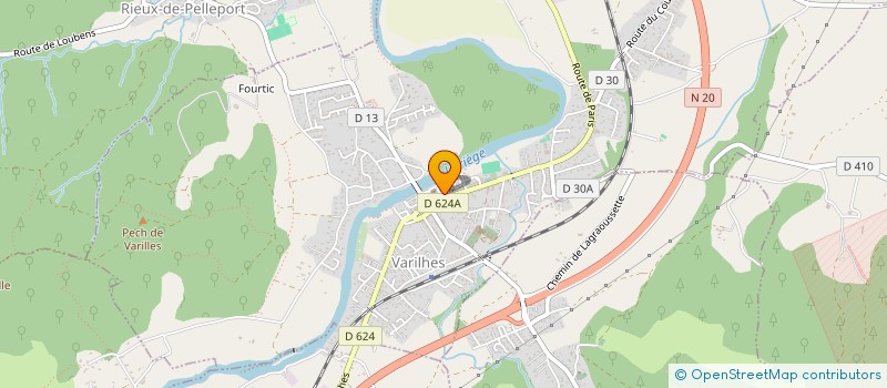 localisation de l'entreprise FM CONSTRUCTION à VARILHES