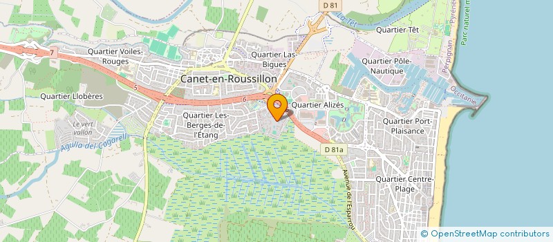 localisation de l'entreprise FM DECO à CANET EN ROUSSILLON