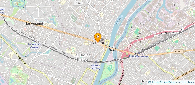 localisation de l'entreprise FM DIFFUSION à CHATOU