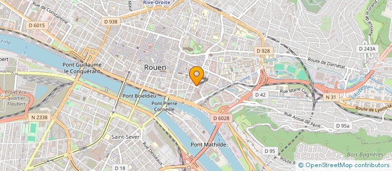 localisation de l'entreprise FM DISTRIBUTION à ROUEN