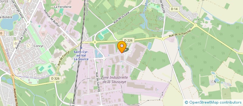localisation de l'entreprise FM EA CENTRE VAL DE LOIRE à SAINT-CYR-EN-VAL