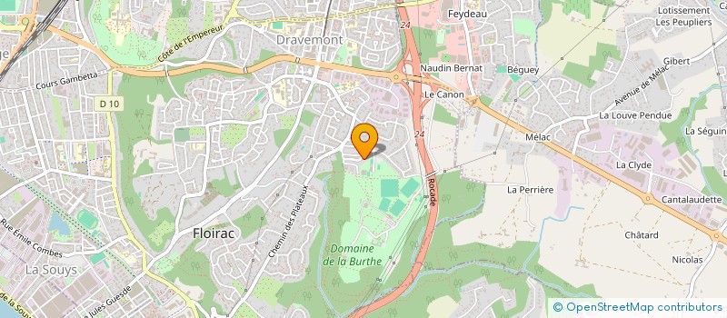 localisation de l'entreprise FM ELEC 33 à FLOIRAC