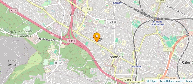 localisation de l'entreprise FM ELEC à SANNOIS