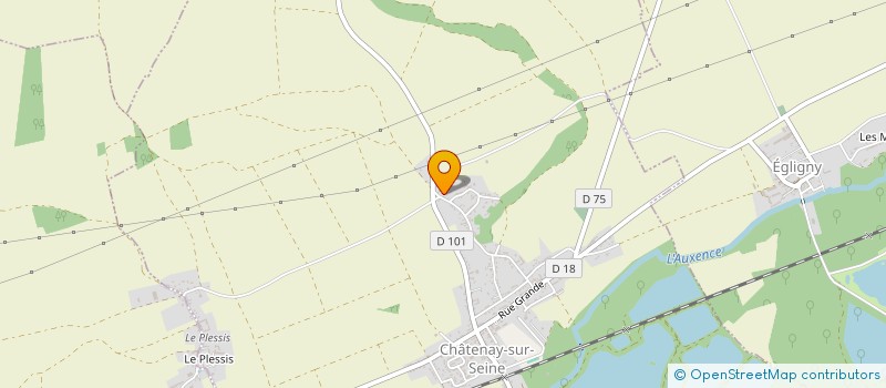 localisation de l'entreprise FM ENERGIES77 / INTERSTOVES77  CHATENAY-SUR-SEINE