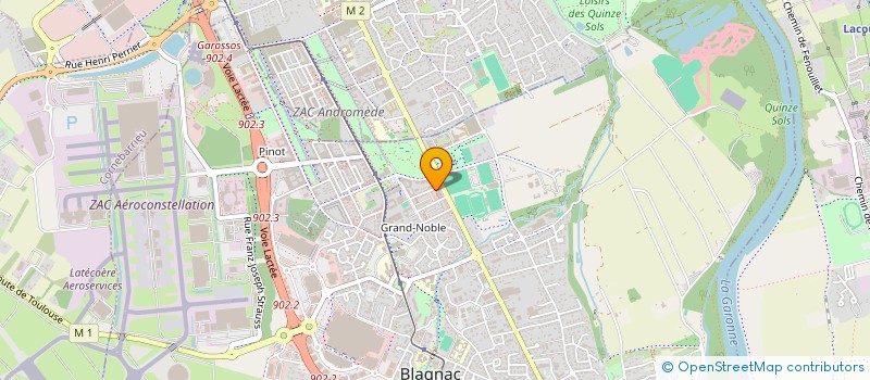 localisation de l'entreprise FM ENGINEERING CONSULTING à BLAGNAC