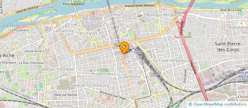 localisation de l'entreprise FM EST à TOURS