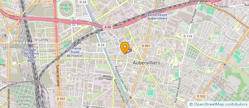 localisation de l'entreprise FM ETANCHEITE  AUBERVILLIERS