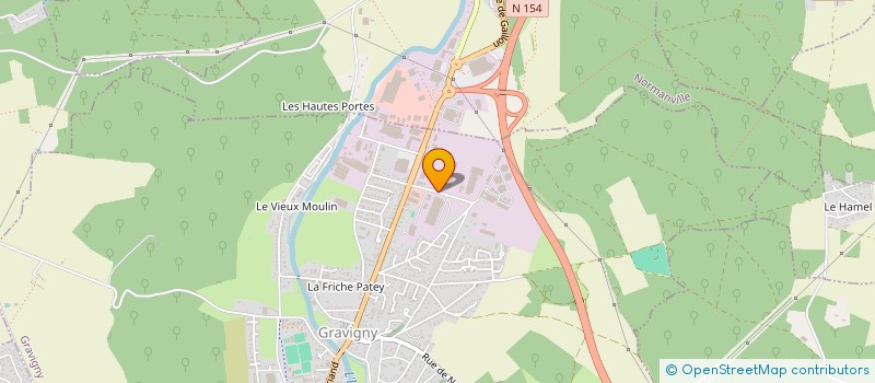 localisation de l'entreprise FM - EXTRUSION à GRAVIGNY