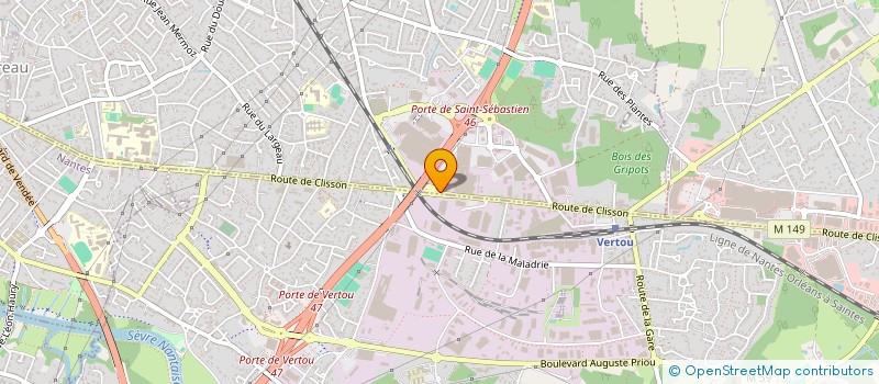 localisation de l'entreprise FM FRANCE MANUTENTION ATLANTIQUE  VERTOU