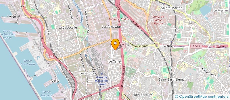 localisation de l'entreprise FM HABITAT à MARSEILLE